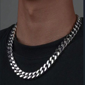 SALTY Multi Ring Stainless Steel Rocky Neck Chainfor Men