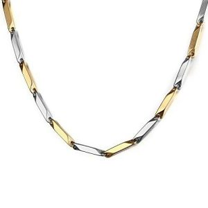 Silver-Gold Dual Chain for Men